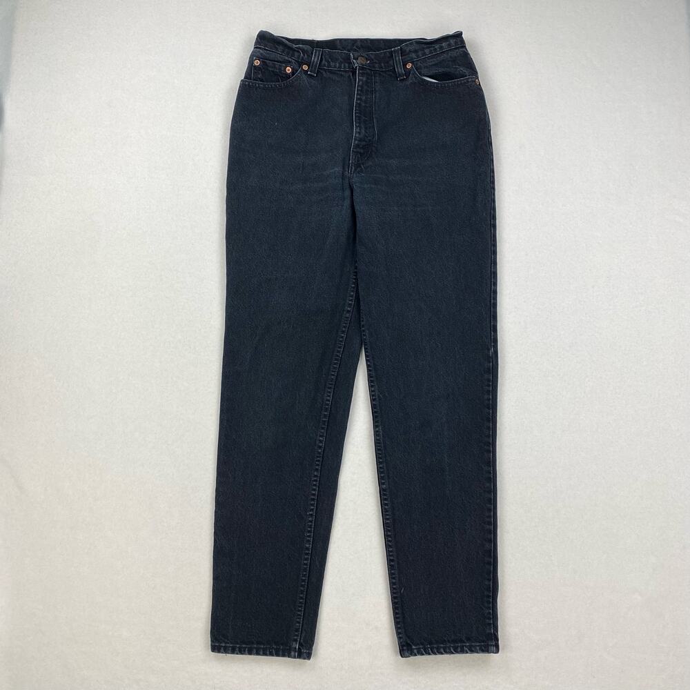 Vintage Levis Jeans 512 Size 30x31 Black Slim Fit Tapered Leg Cotton USA 90s